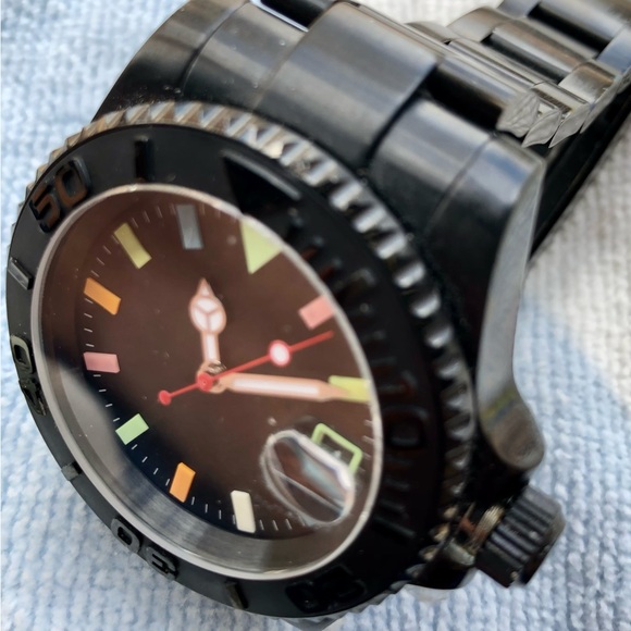 EUC 40mm Parnis Automatic PVD S/S Case Colorful Dial - Picture 5 of 7